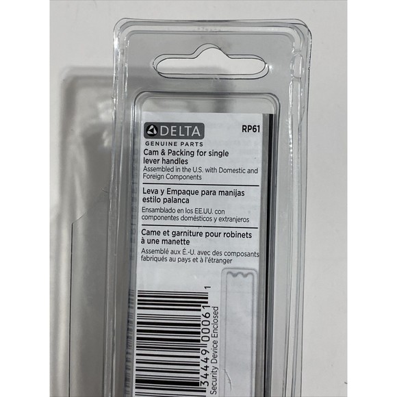 Delta RP61 Cam & Packing Assembly Part For Single Lever Genuine Authentic NEW - Picture 5 of 6